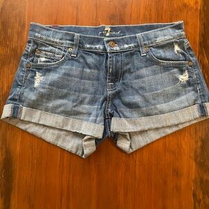 7 for all mankind Jean shorts
